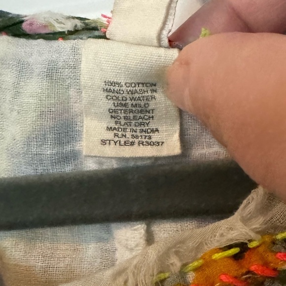 Raga Boho Floral Tassel Tank top - Picture 7 of 7